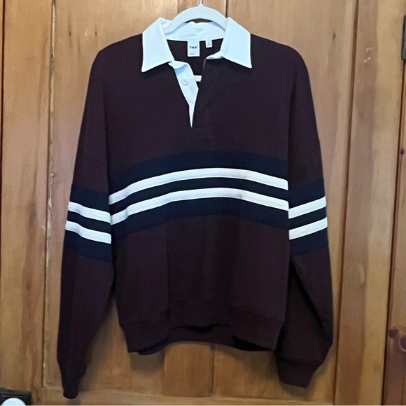 NWOT TNA Mighty Cotton™ Lomu Polo Longsleeve - Picture 7 of 9